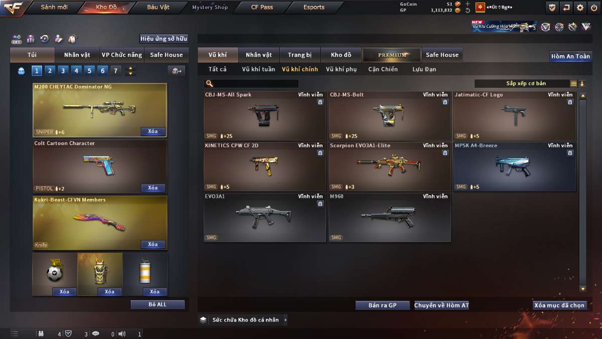 shop acc cf uy tin gia re